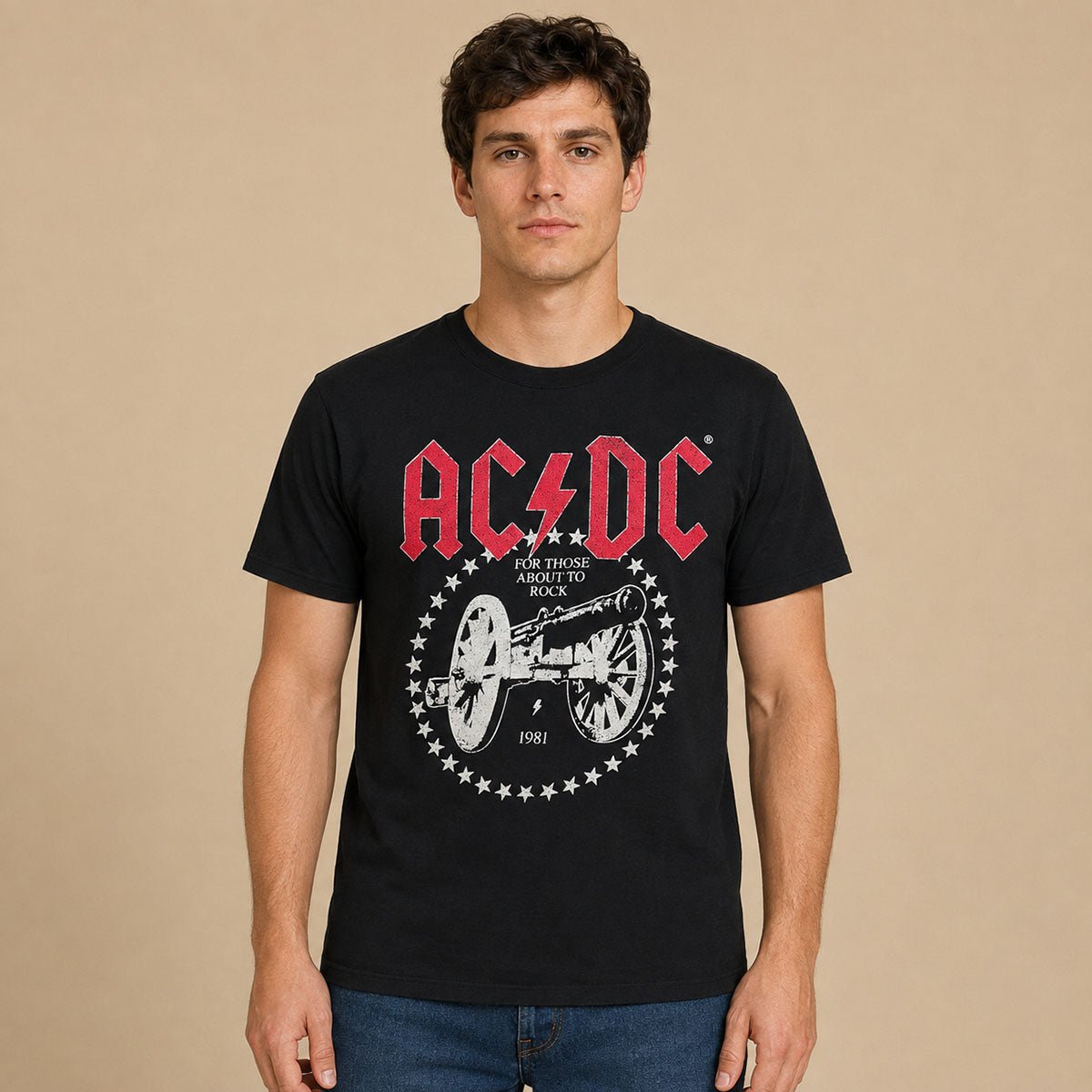 AC/DC For Those About To Rock T-Shirt S Black Official 2023 – Music T-Shirt product photo 1 | RewearableUK