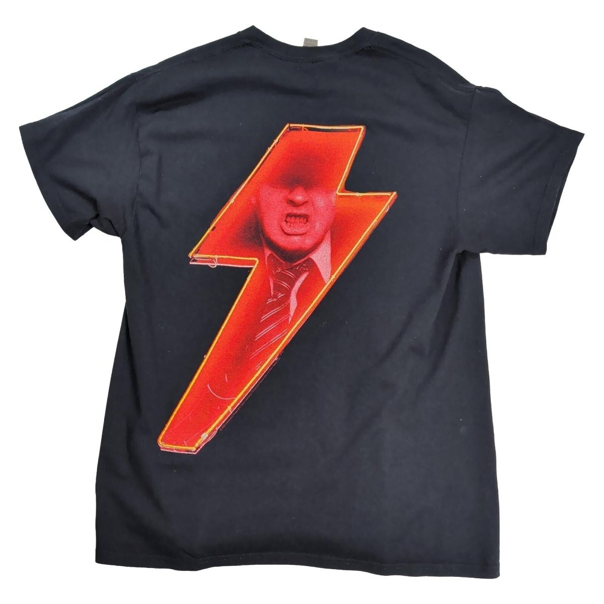 AC/DC PWR UP Angus Young T-Shirt L Black Gildan Double Sided Rock Band Tee – product photo 2 | RewearableUK