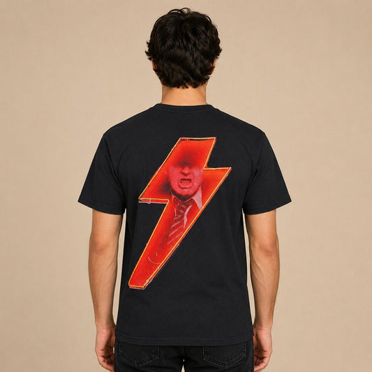 AC/DC PWR UP Angus Young T-Shirt L Black Gildan – product photo 2 | RewearableUK