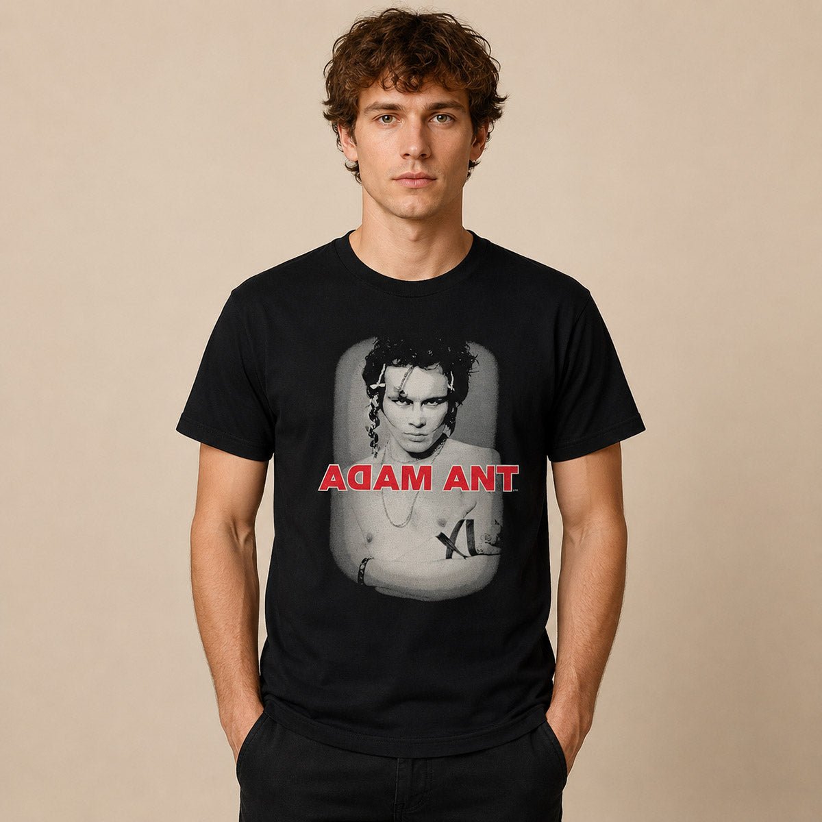 Adam Ant UK Tour 2025 T-Shirt L Black Gildan – product photo 1 | RewearableUK