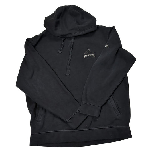 Adidas Bethel College Hoodie Black Pullover Sleeve Logo Size xl – product photo 1 | RewearableUK