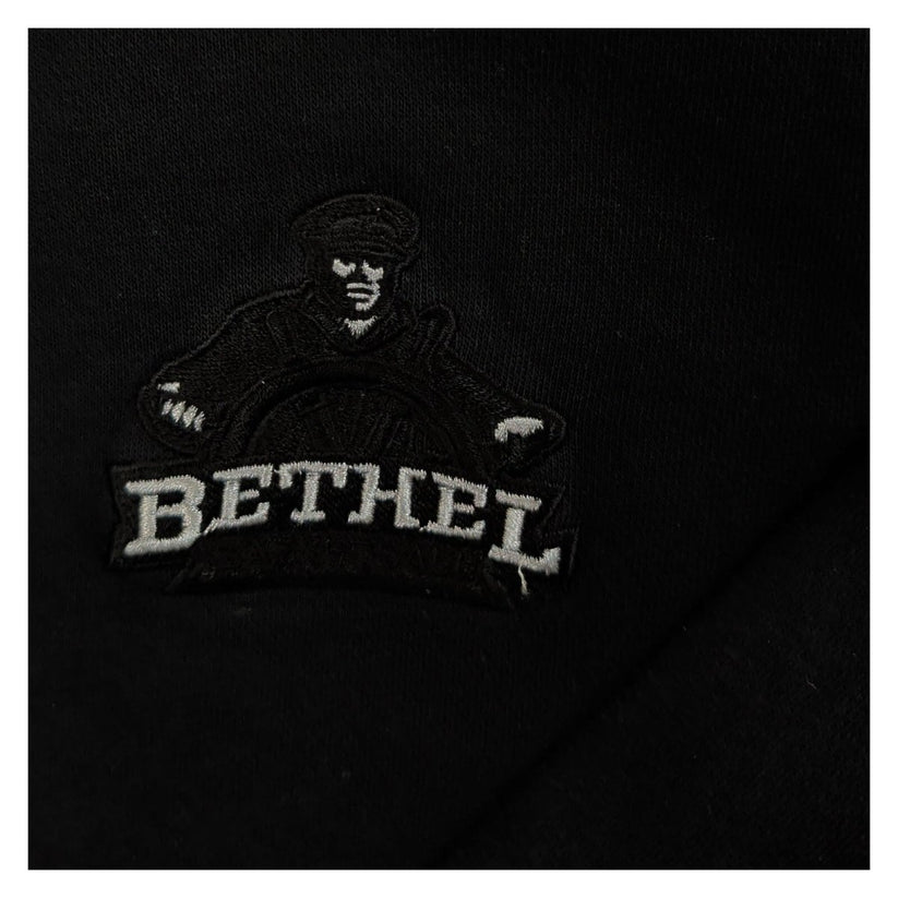 Adidas Bethel College Hoodie Black Pullover Sleeve Logo Size xl – product photo 2 | RewearableUK