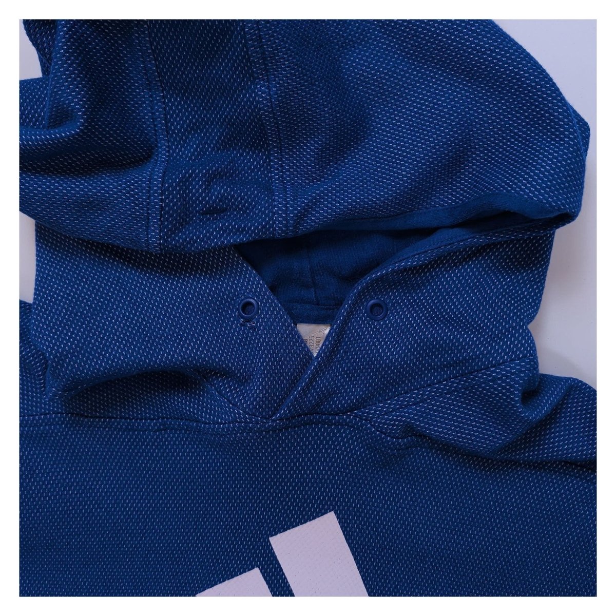 adidas Boys Hoodie Age 11-12 Blue Graphic Logo – product photo 3 | RewearableUK