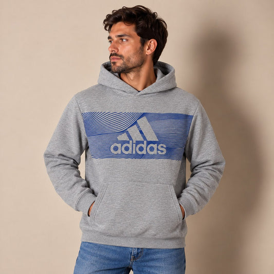 adidas Graphic Hoodie XL Grey Blue – Hoodie product photo 1 | RewearableUK