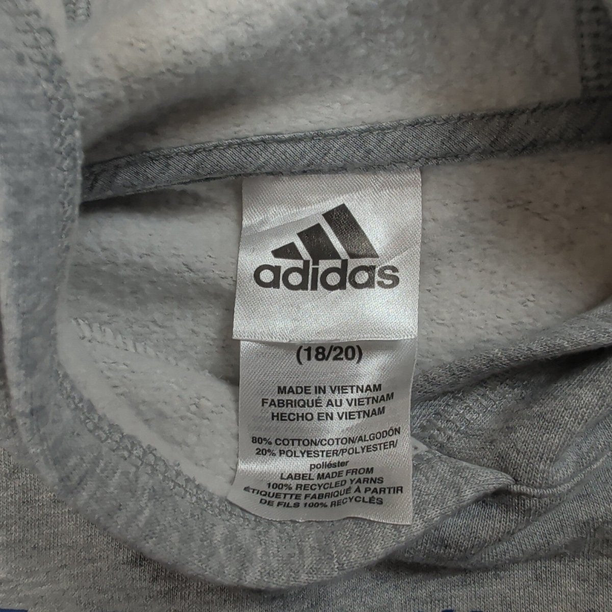 adidas Graphic Hoodie XL Grey Blue – product photo 4 | RewearableUK