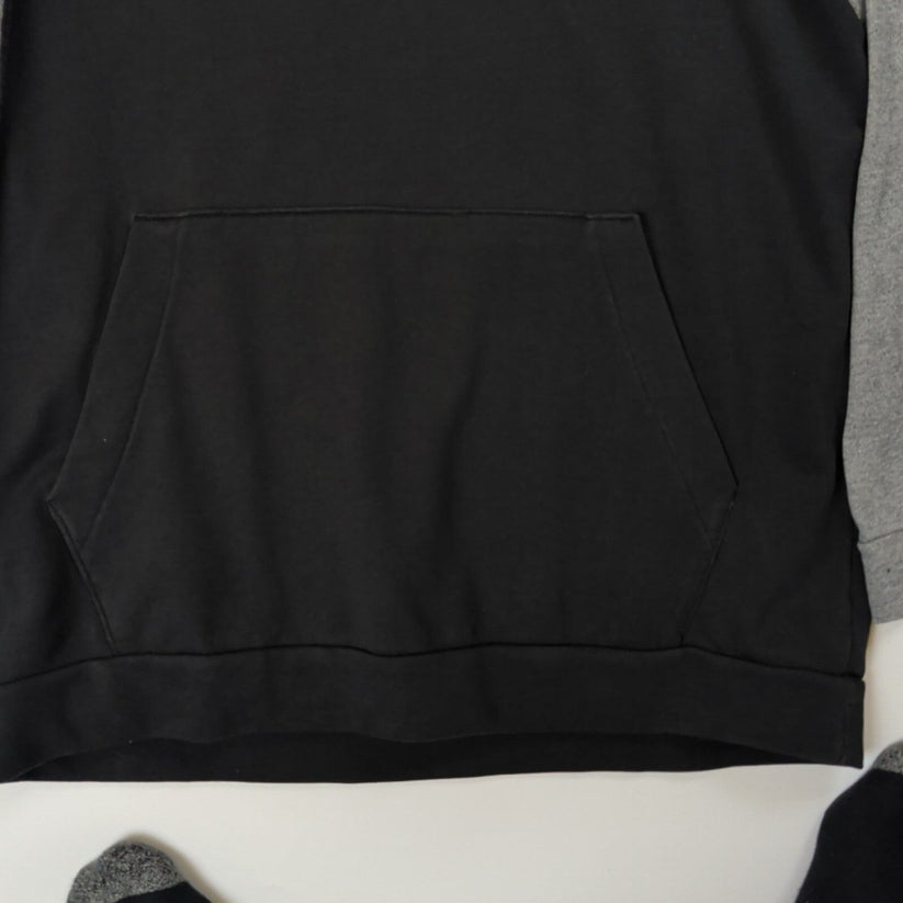 adidas Men's Colourblock Hoodie XL Black Grey – product photo 2 | RewearableUK