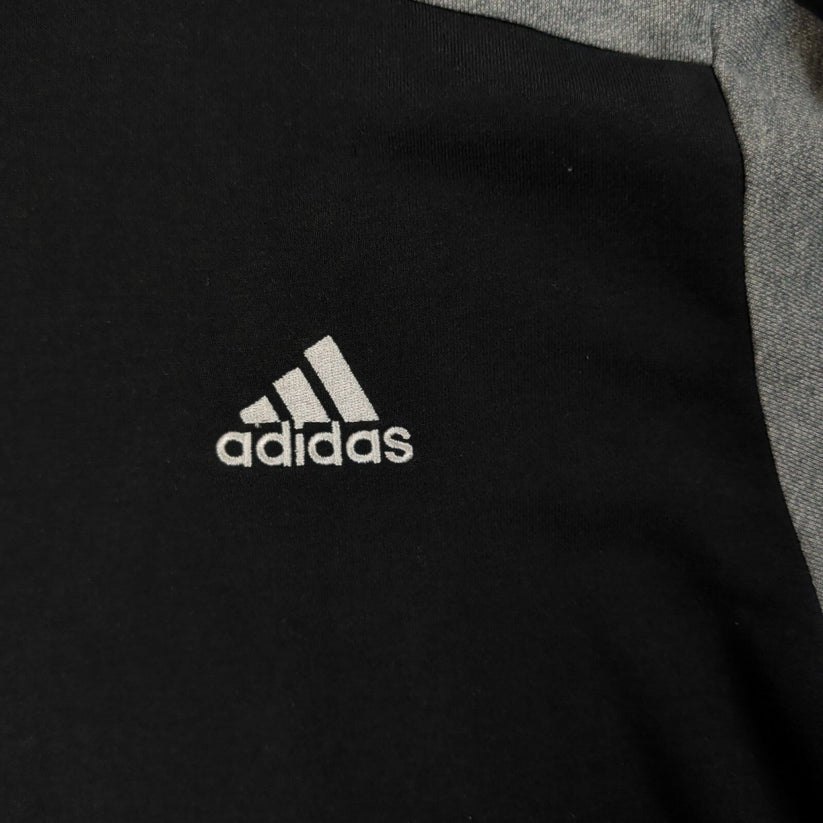 adidas Men's Colourblock Hoodie XL Black Grey – product photo 3 | RewearableUK