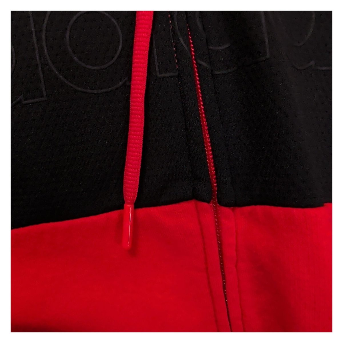 adidas Mens Hoodie M Red Black Striped Zip Polyester – product photo 9 | RewearableUK