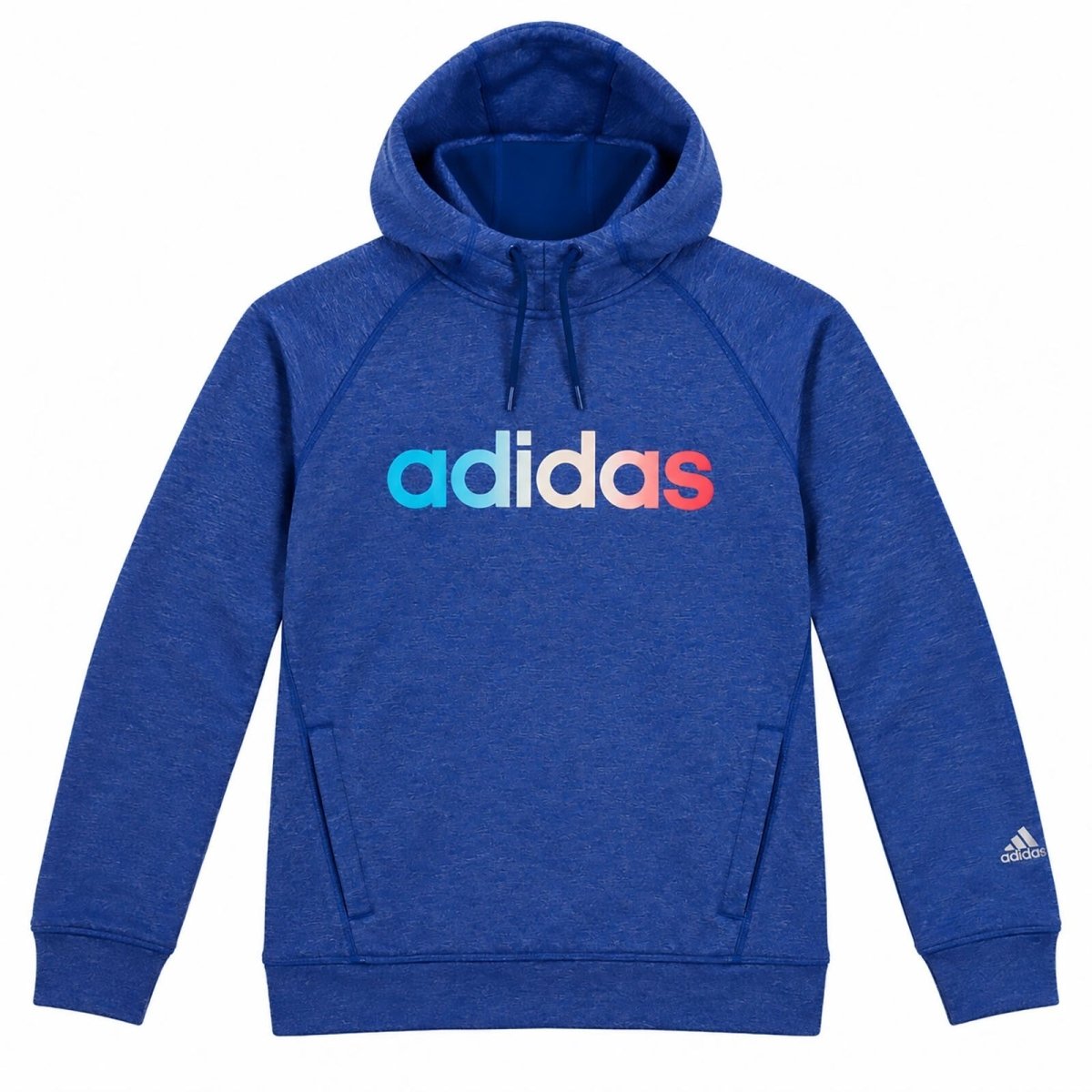 adidas Men's Hoodie Medium Blue Climawarm 100% Polyester Graphic Print – product photo 1 | RewearableUK