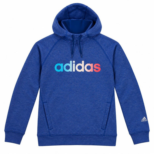 adidas Men's Hoodie Medium Blue Climawarm 100% Polyester Graphic Print – product photo 1 | RewearableUK