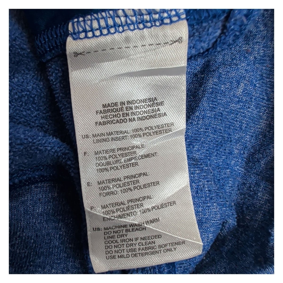 adidas Men's Hoodie Medium Blue Climawarm 100% Polyester Graphic Print – product photo 7 | RewearableUK