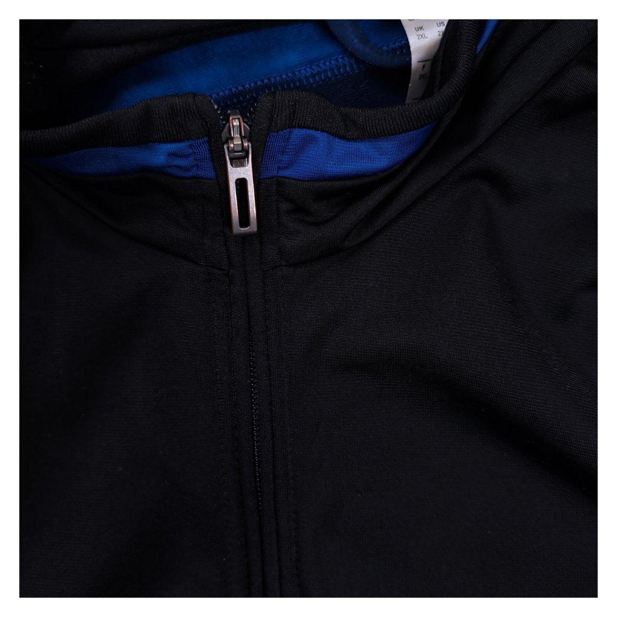 Adidas Men's Jacket 2XL Navy Blue Black Striped Polyester Sportswear – product photo 8 | RewearableUK