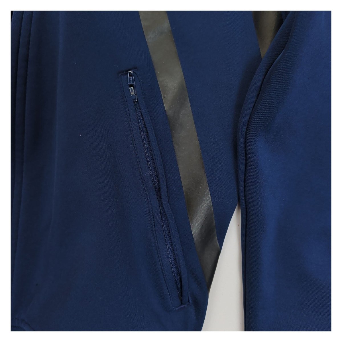 Adidas Men's Jacket S Navy Blue Striped Polyester Sportswear – product photo 5 | RewearableUK