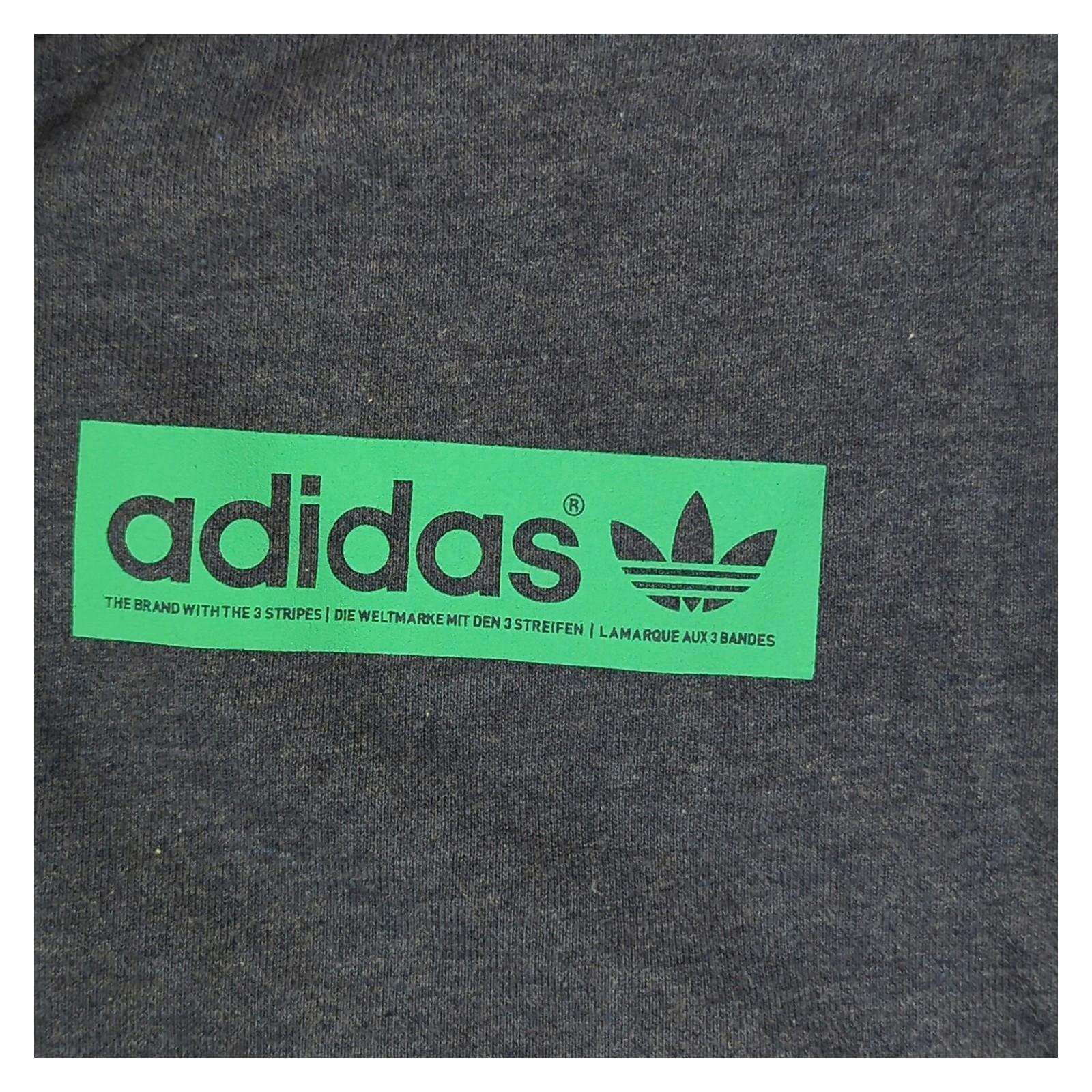 adidas Adidas Men's Sleeveless Hoodie Grey Size M Full Zip Athletic Gym Vest Excellent Sweater & Hoodie RewearableUK