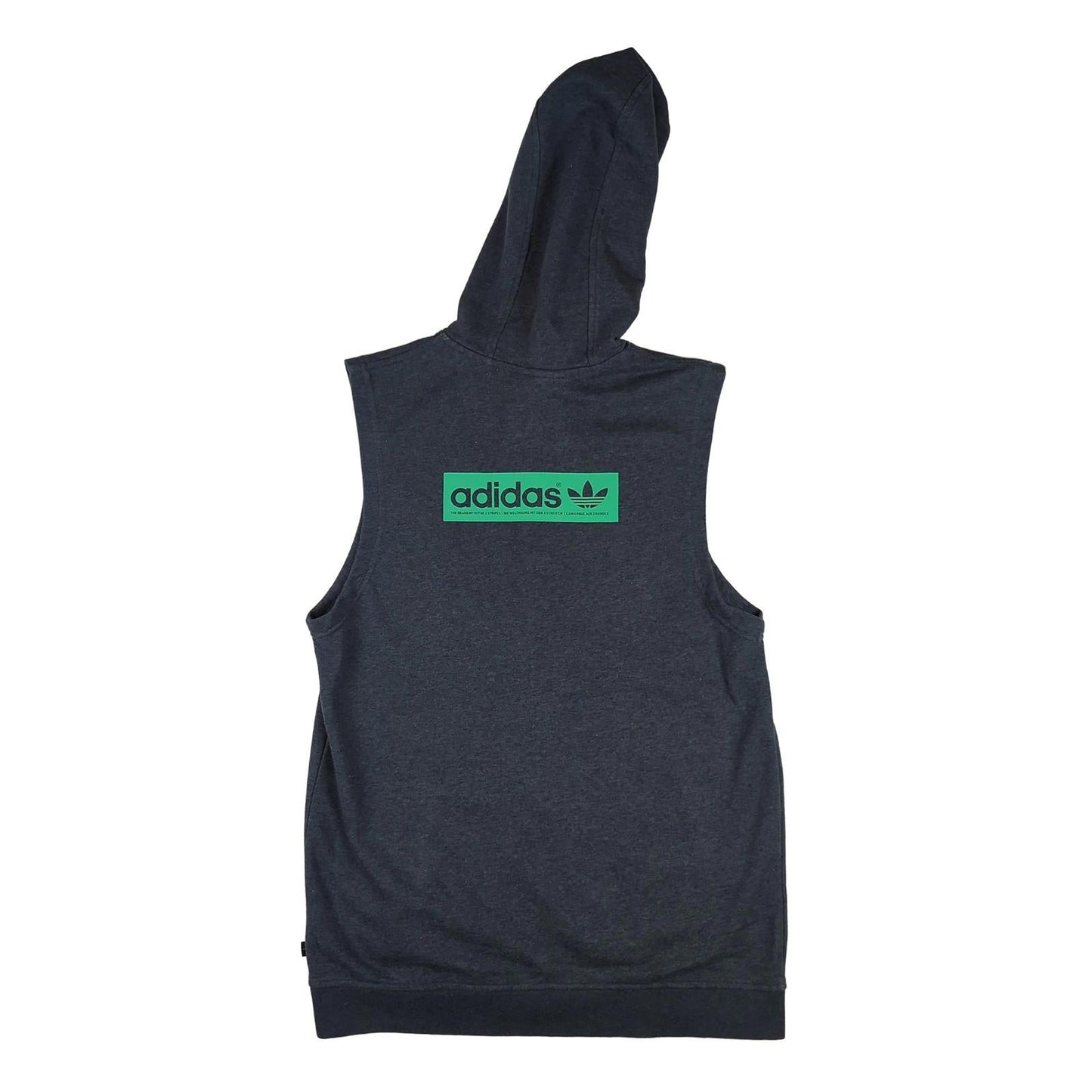 adidas Adidas Men's Sleeveless Hoodie Grey Size M Full Zip Athletic Gym Vest Excellent Sweater & Hoodie RewearableUK