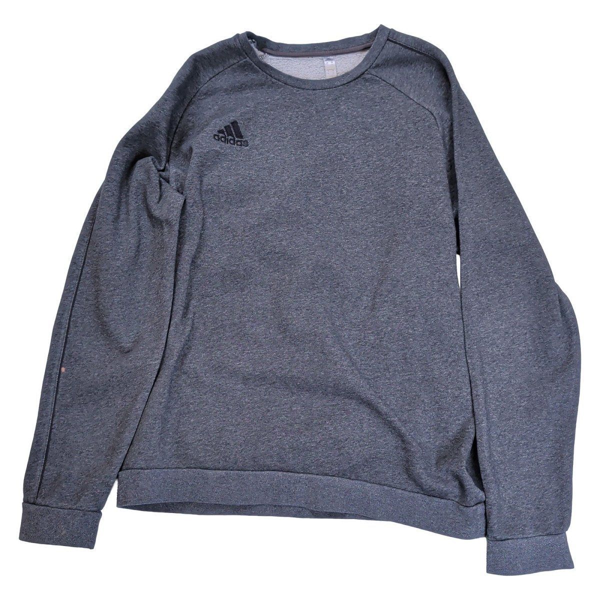 adidas Men's Sweatshirt L Grey Crew Neck Embroidered Logo Cotton Polyester – product photo 8 | RewearableUK