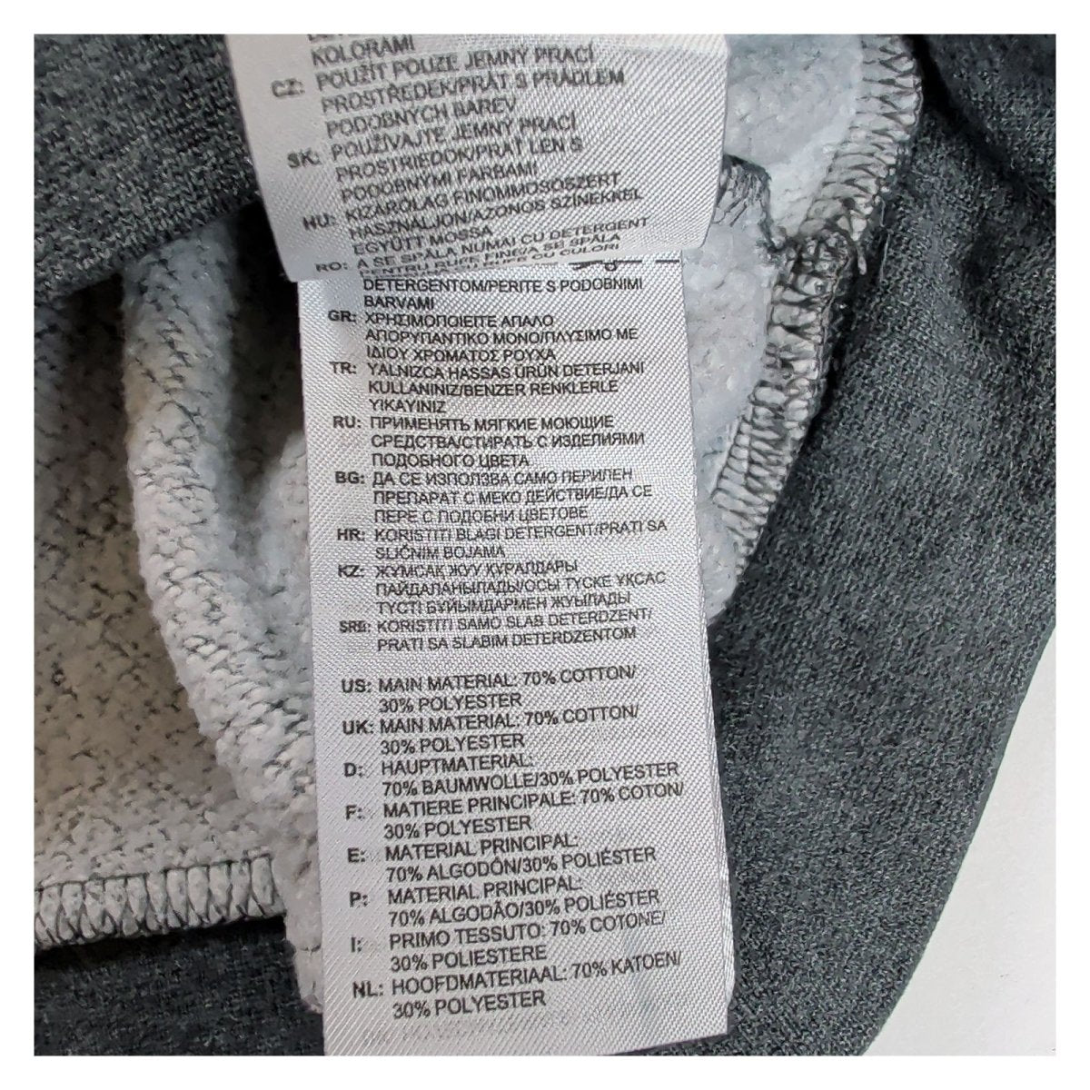 adidas Men's Sweatshirt L Grey Crew Neck Embroidered Logo Cotton Polyester – product photo 6 | RewearableUK