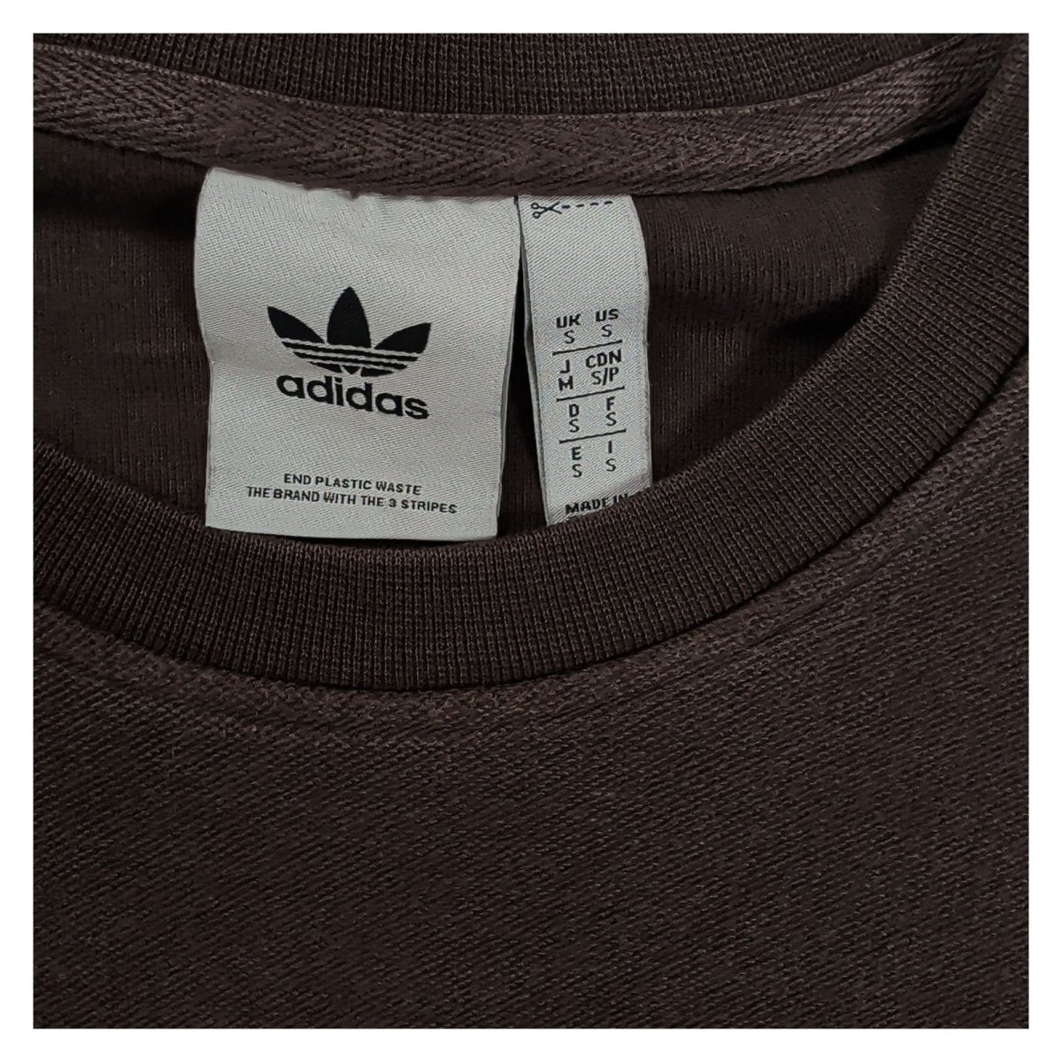 adidas Men's Sweatshirt S Brown Logo Cotton Crew Neck – product photo 6 | RewearableUK
