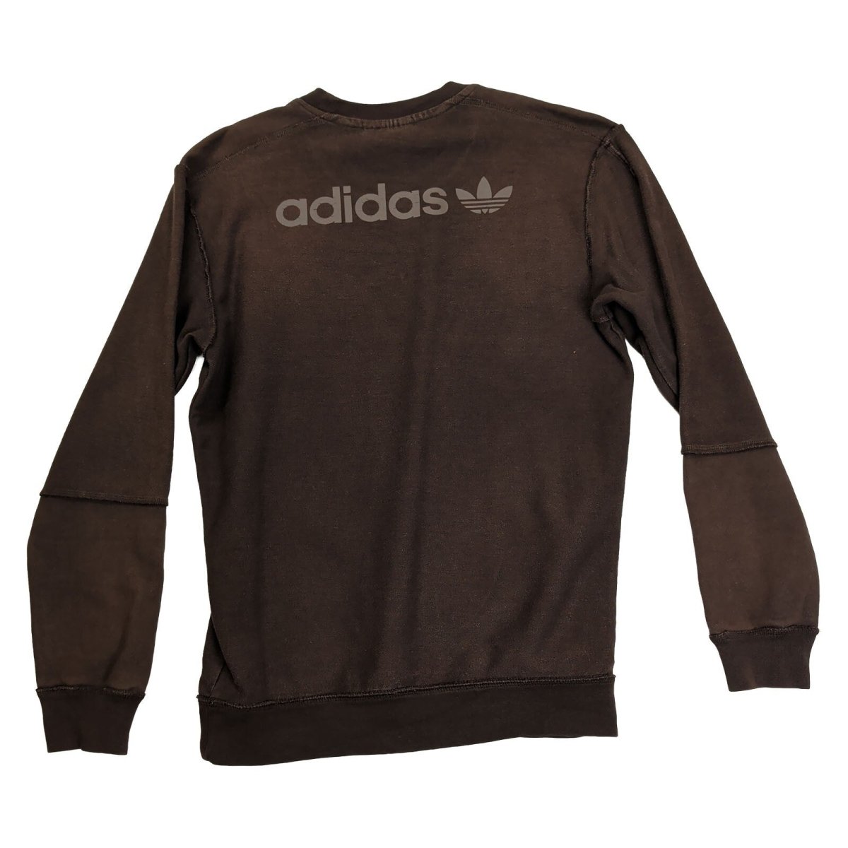 adidas Men's Sweatshirt S Brown Logo Cotton Crew Neck – product photo 4 | RewearableUK