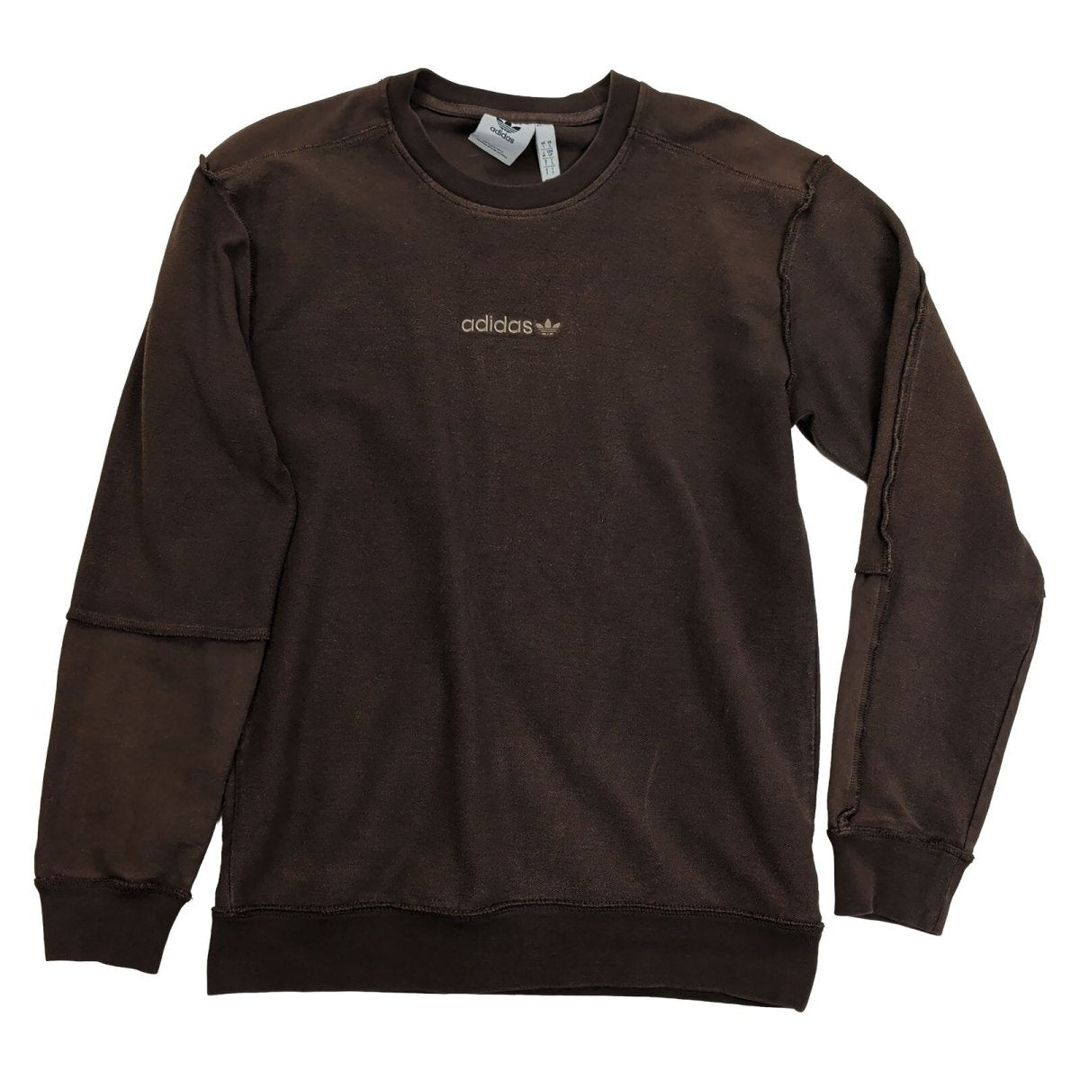 adidas Men's Sweatshirt S Brown Logo Cotton Crew Neck – product photo 3 | RewearableUK