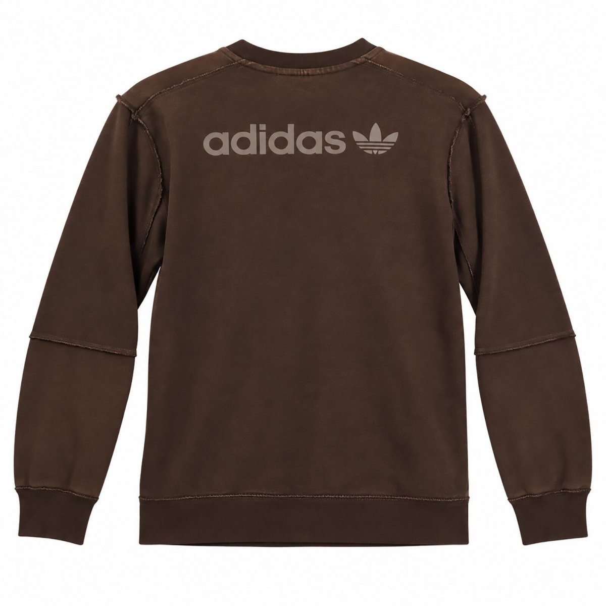 adidas Men's Sweatshirt S Brown Logo Cotton Crew Neck – product photo 2 | RewearableUK