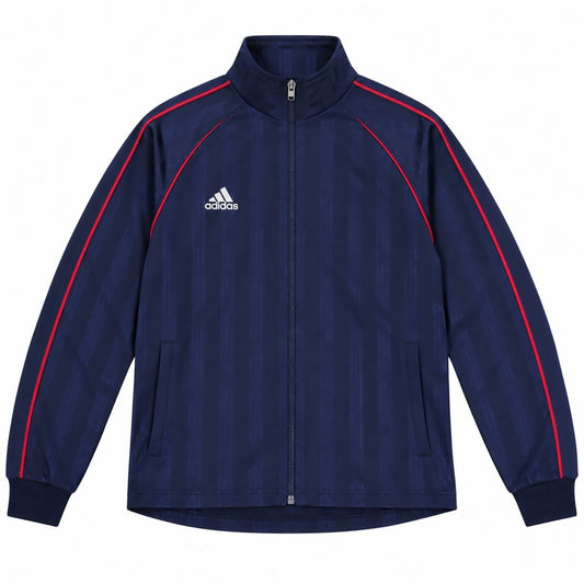 adidas Mens Track Jacket Size S Navy Blue Red Piping Full Zip Made in Japan – product photo 1 | RewearableUK