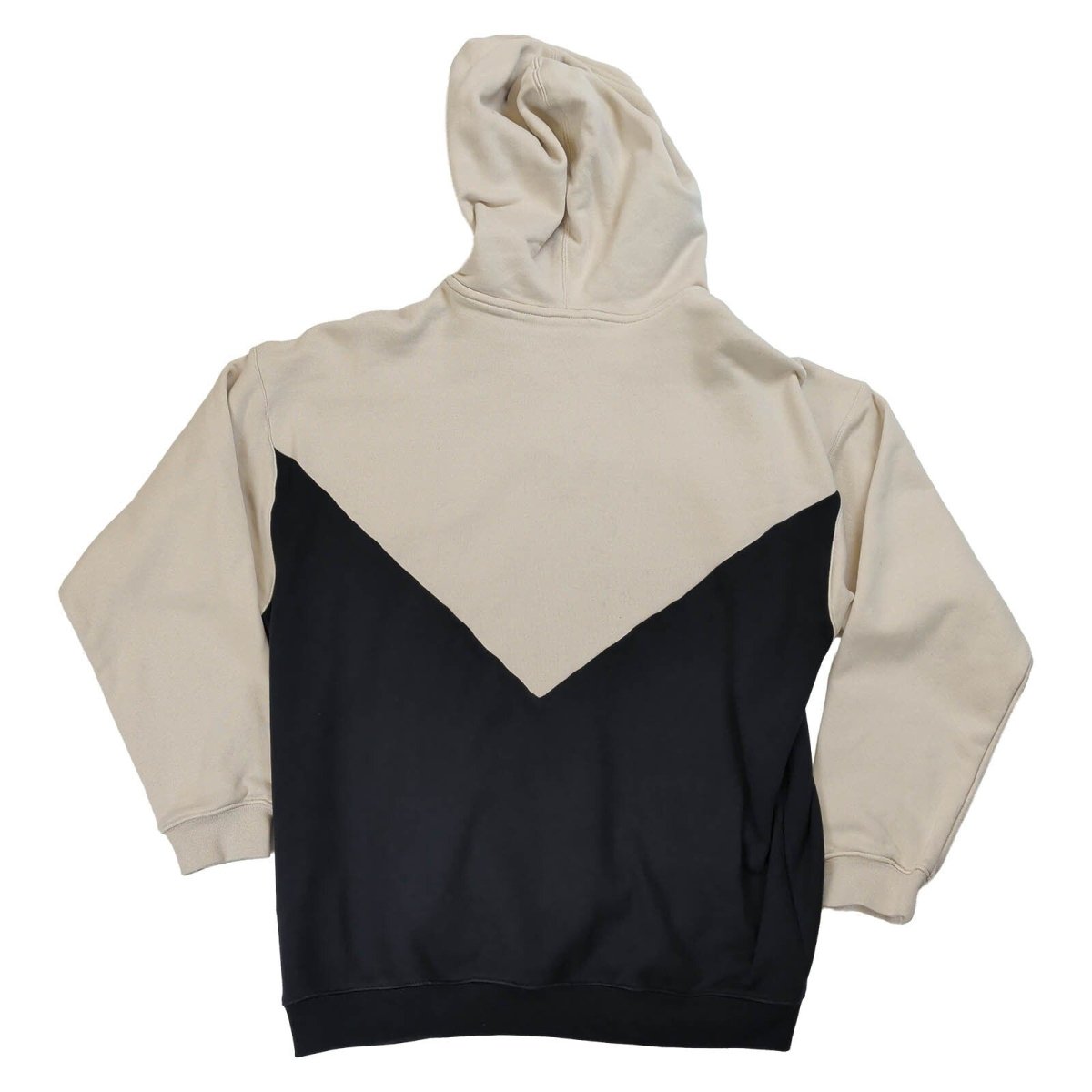 adidas Originals Men's Colourblock Hoodie UK 12 Cream Burgundy Black – product photo 5 | RewearableUK