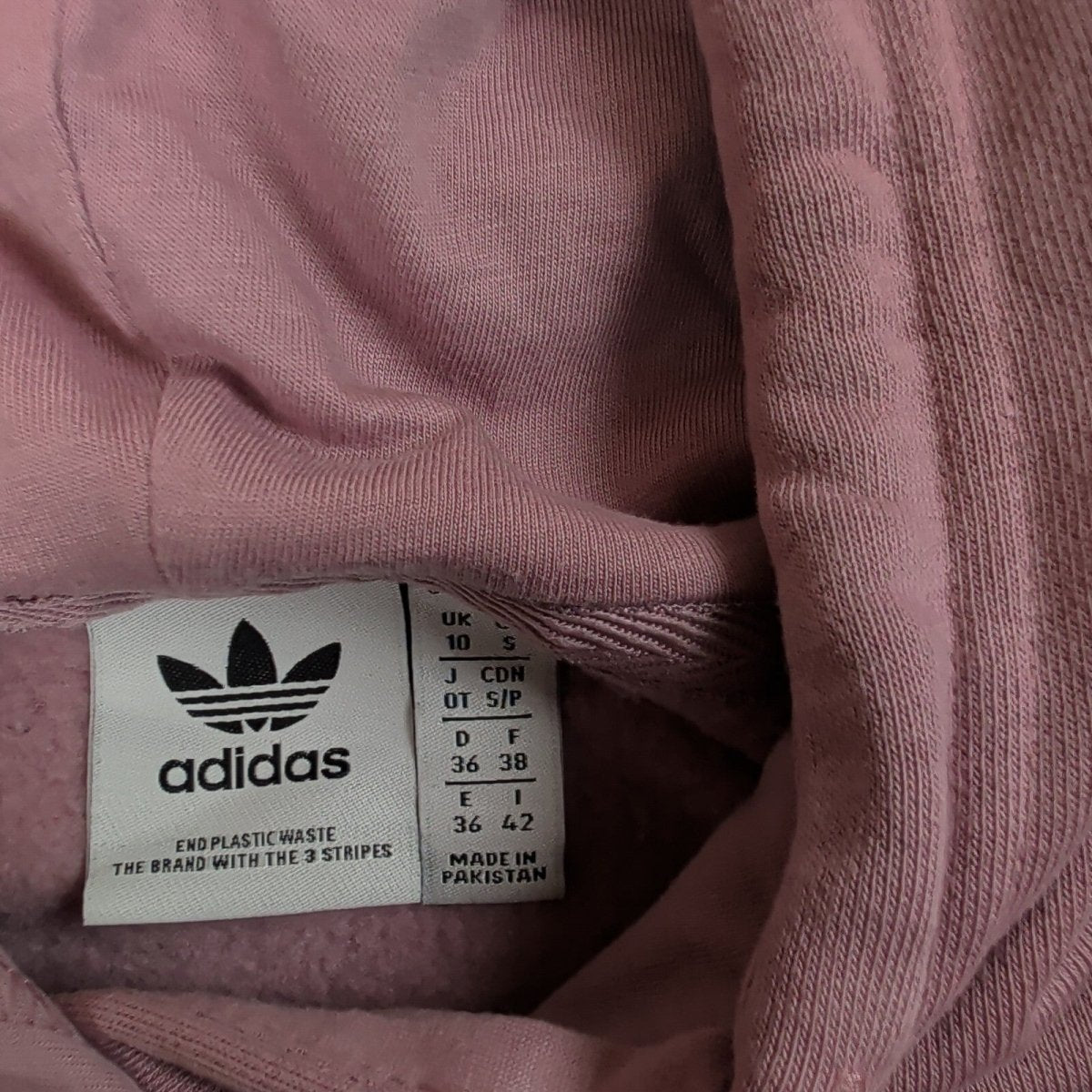 adidas Originals Women's Trefoil Hoodie UK 10 Dusty Pink – product photo 4 | RewearableUK