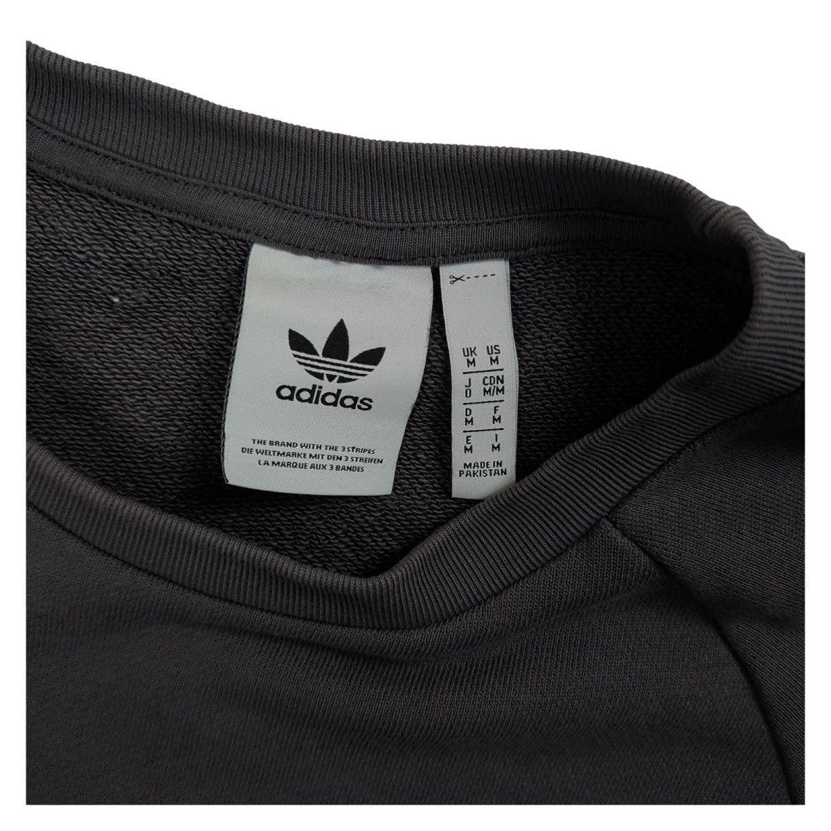 adidas Originals Men's Trefoil Sweatshirt M Dark Grey – product photo 3 | RewearableUK