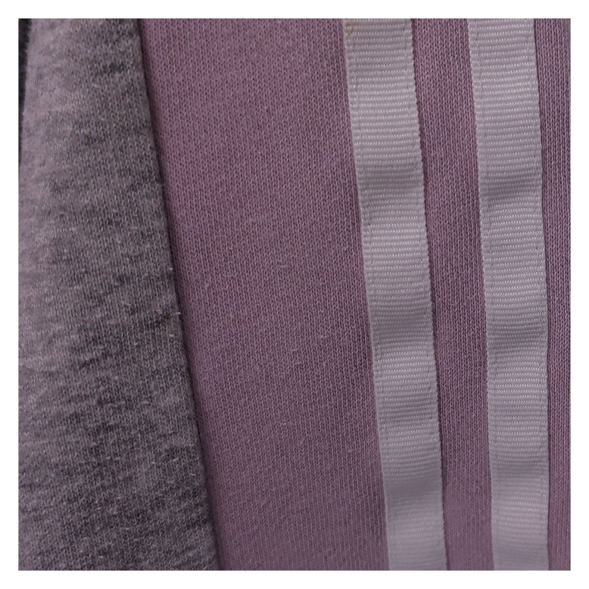 Adidas Women Sweatshirt UK 12 Grey Lilac Striped Embroidered Logo – product photo 2 | RewearableUK