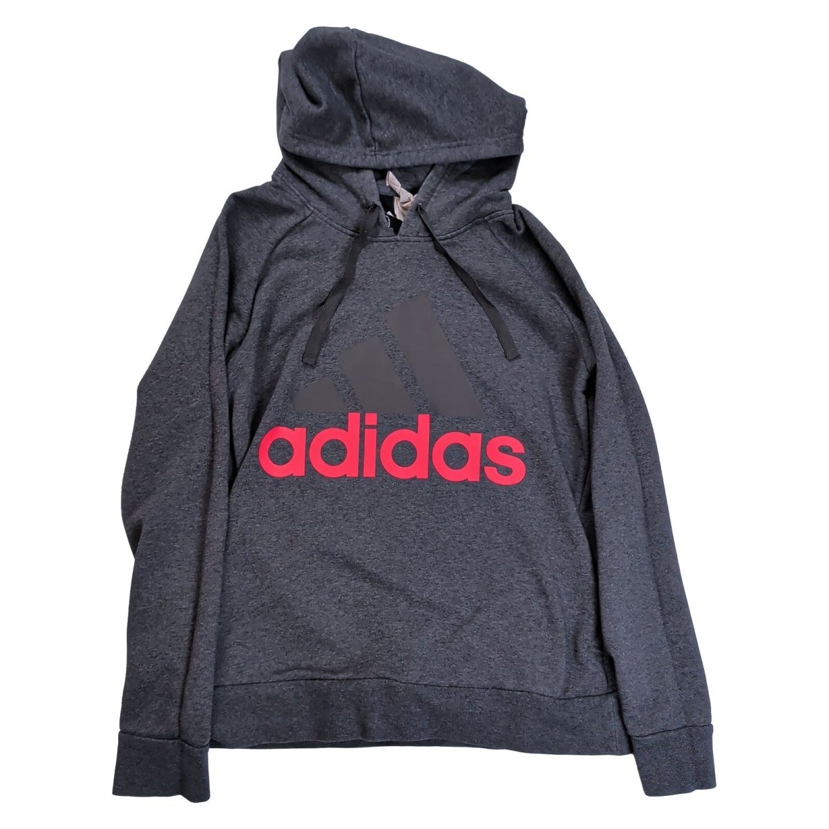 Adidas Women's Hoodie Large Charcoal Grey Logo Graphic – product photo 5 | RewearableUK