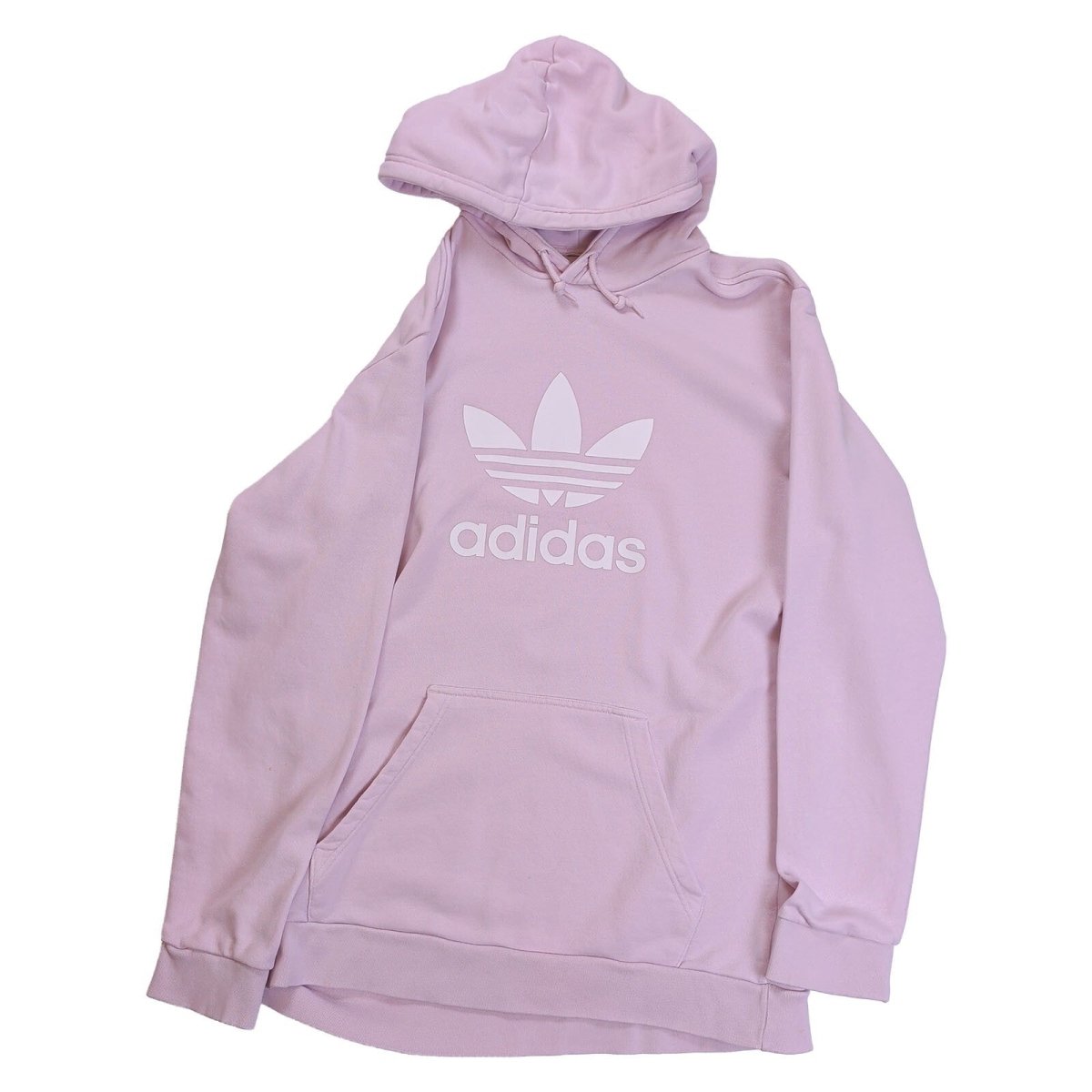 adidas Women's Hoodie S Pink Trefoil Logo 100% Cotton Blend – product photo 1 | RewearableUK