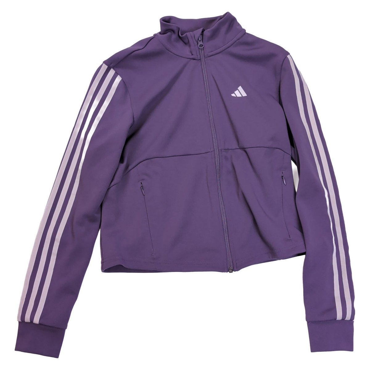Adidas Women's Jacket Size XS Purple Striped Design Polyester – product photo 2 | RewearableUK