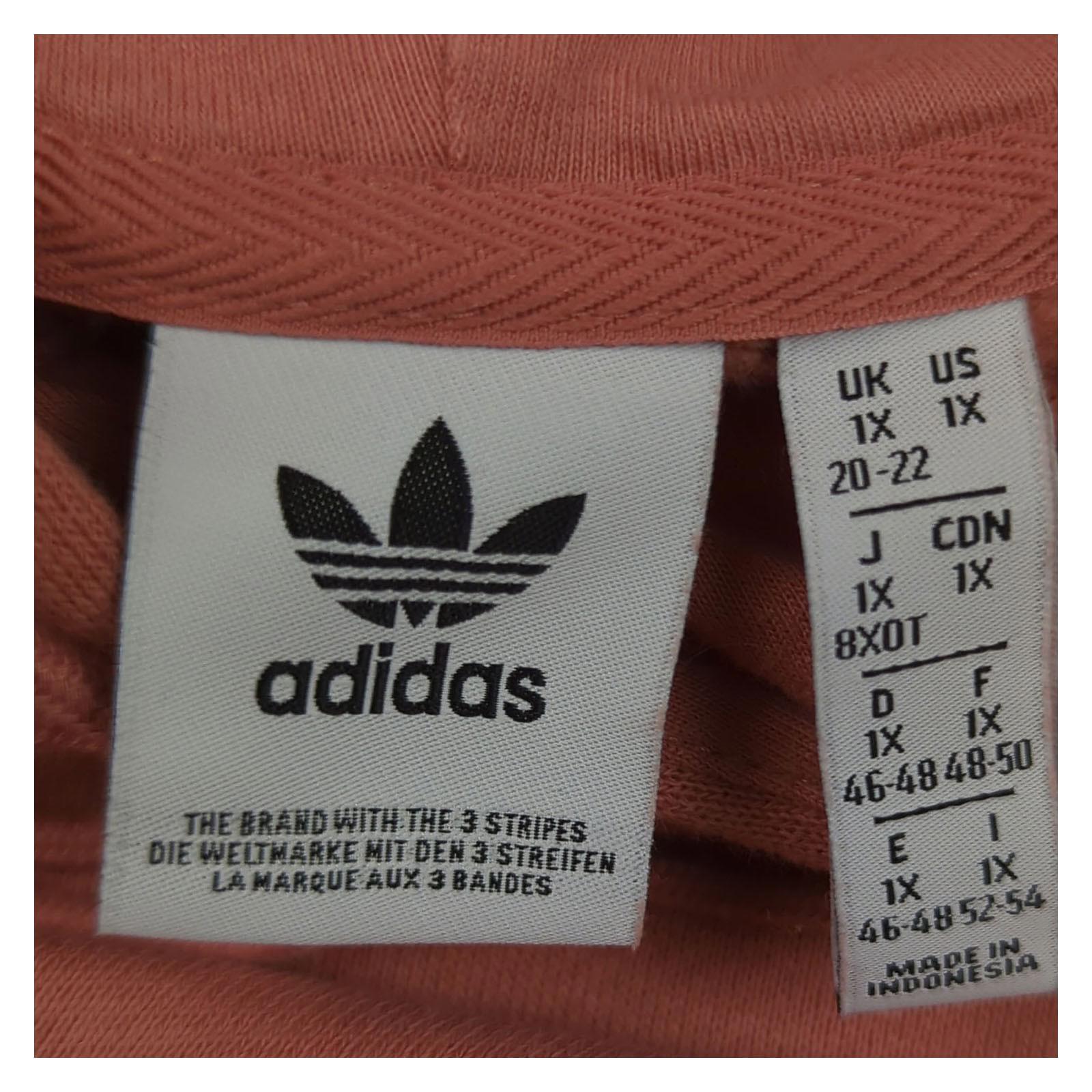 adidas Adidas Women’s Plus Size 20 - 22 Pink Glitter Cropped Hoodie Jacket Cotton Blend Sweater & Hoodie RewearableUK
