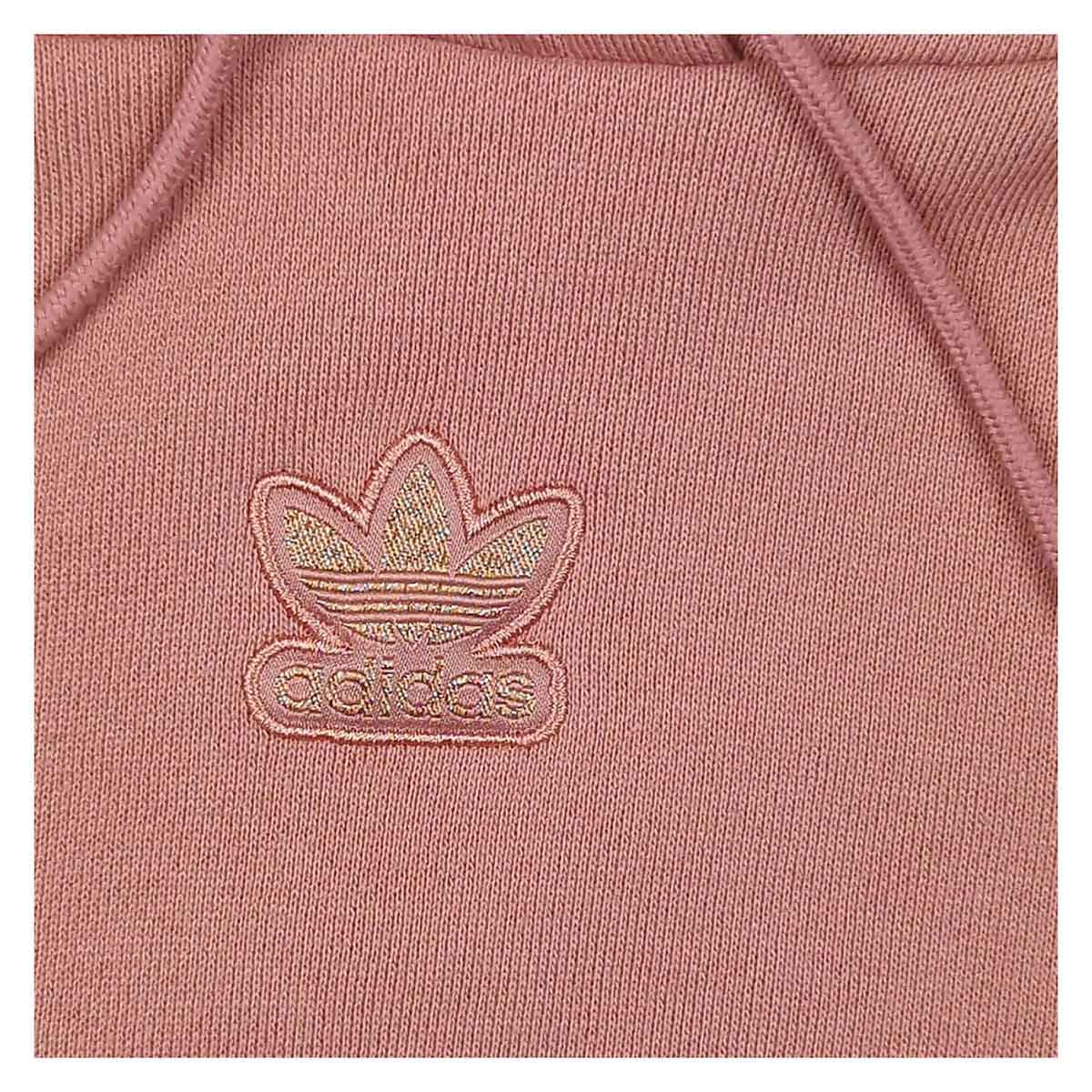 Adidas Women's Plus Size Cropped Hoodie in Pink | UK 20-22 by adidas – Sweater & Hoodie | RewearableUK