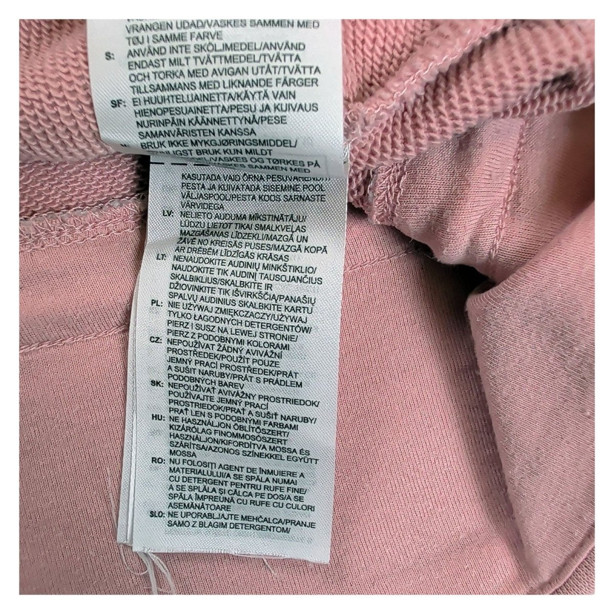 Adidas Women's Sweatshirt XS Pink Striped Drawstring – product photo 8 | RewearableUK