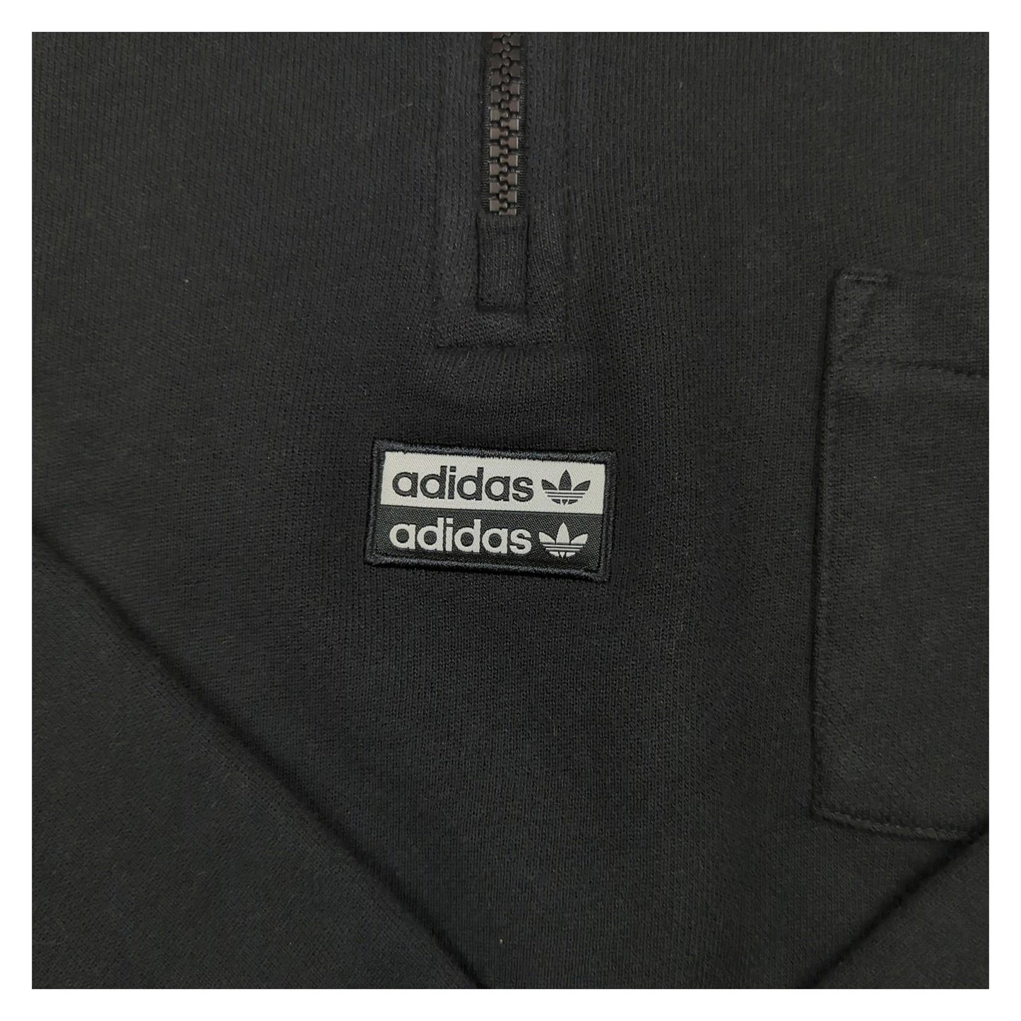adidas adidas Women's UK 14 Black Cropped Zipped Sweatshirt Sweater & Hoodie RewearableUK