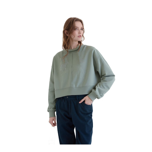 AllSaints All Saints Jumper Womens Large Green Cotton Long Sleeve Casual Sweater Used Sweater & Hoodie RewearableUK
