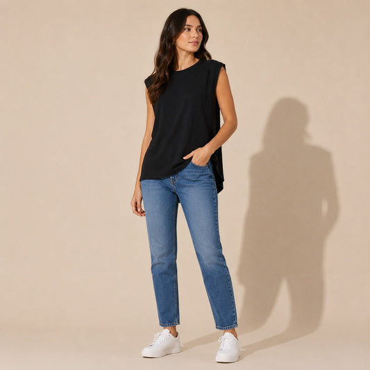 AllSaints Black Oversized Tunic Top – Size M – Top product photo 1 | RewearableUK