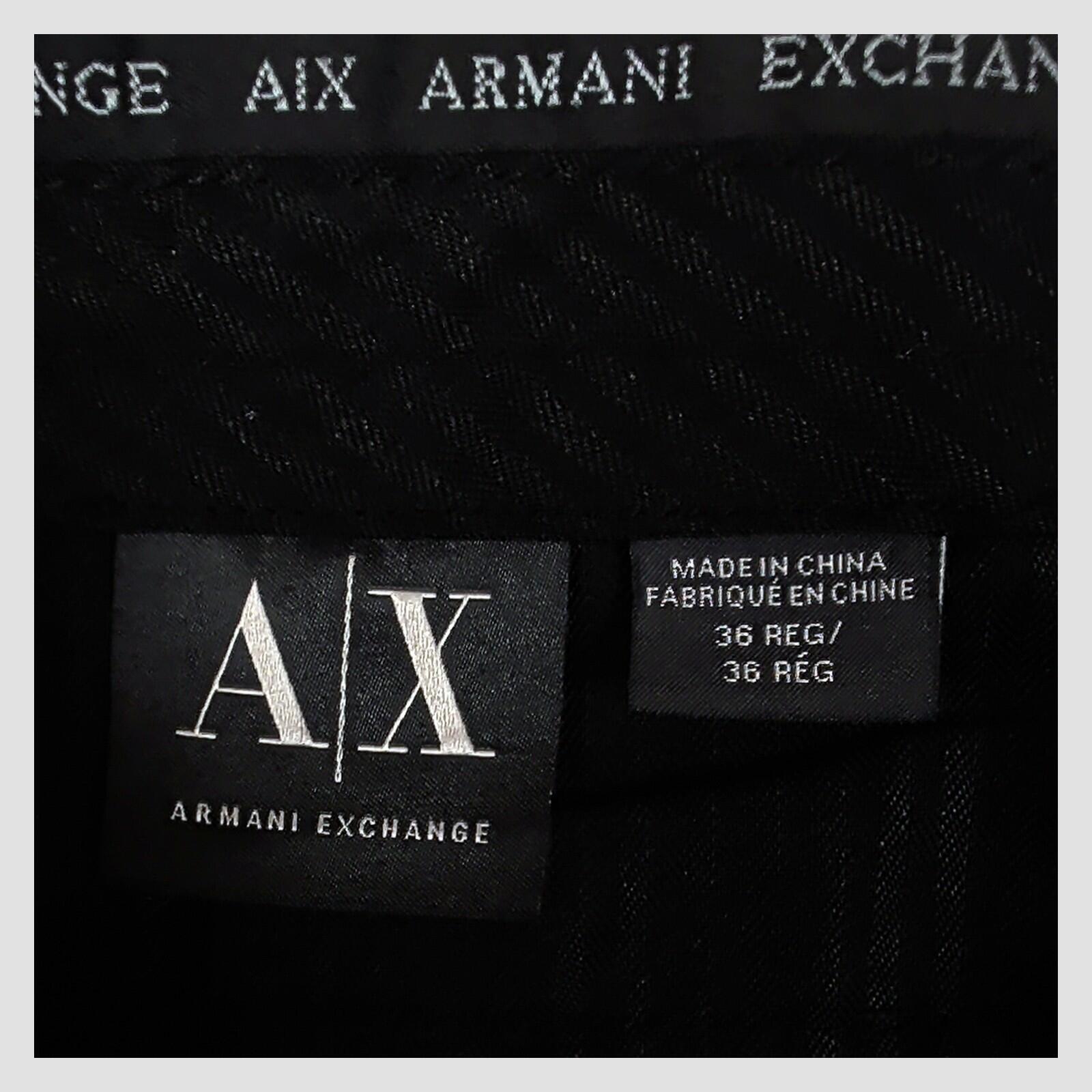 Armani Exchange A|X Mens Black Tailored Chino Trousers 36 Regular by Armani Exchange – chino | RewearableUK