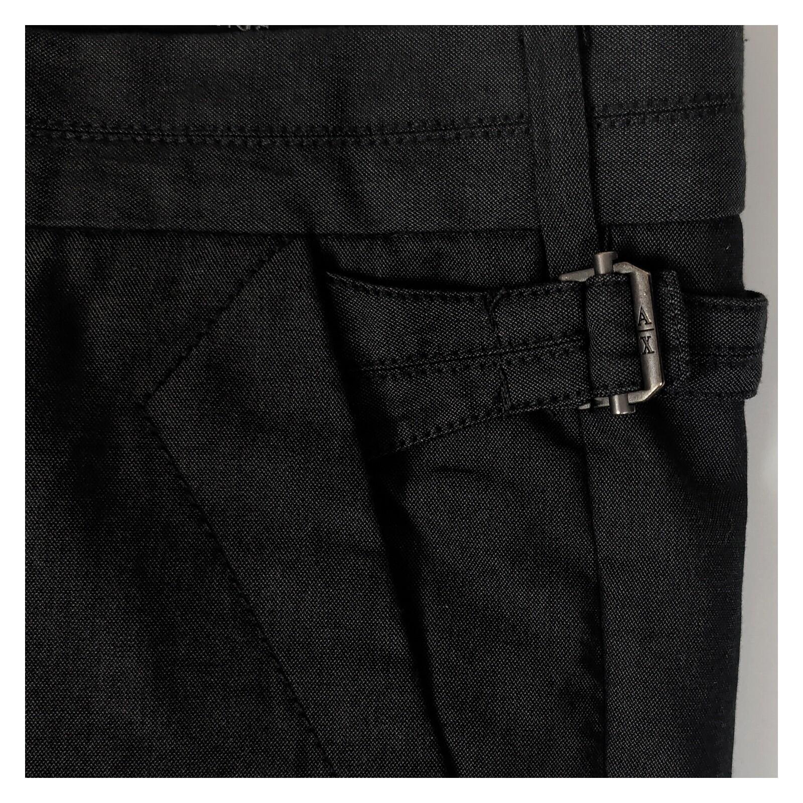 Armani Exchange A|X Mens Black Tailored Chino Trousers 36 Regular by Armani Exchange – chino | RewearableUK
