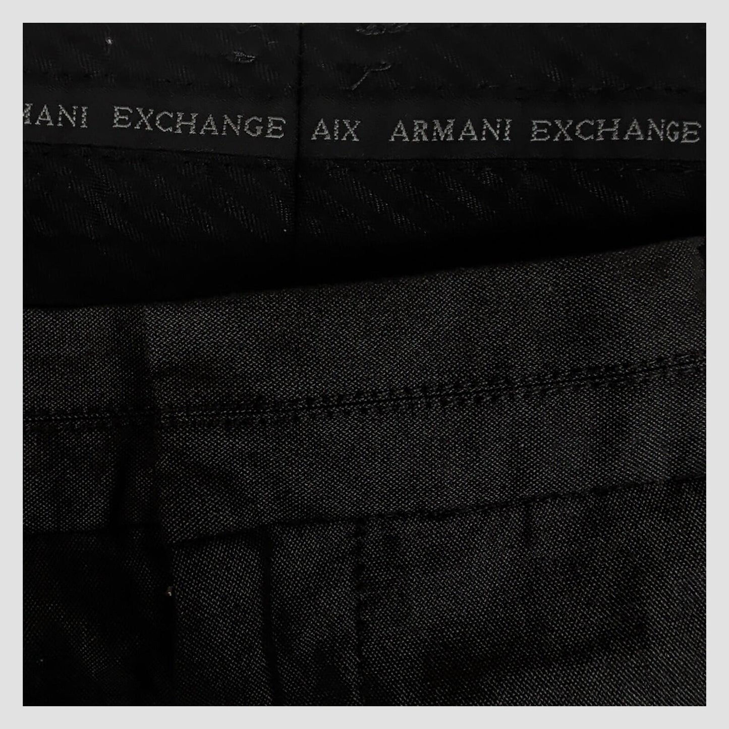 Armani Exchange A|X Mens Black Tailored Chino Trousers 36 Regular by Armani Exchange – chino | RewearableUK