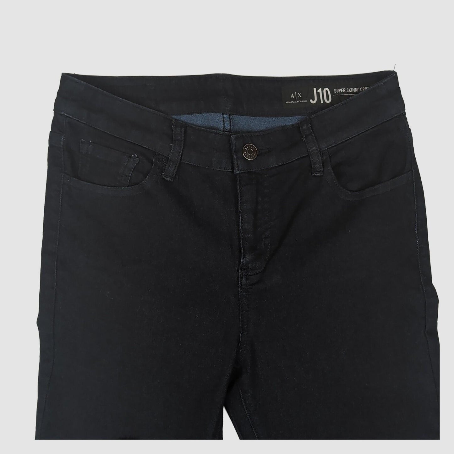 Armani Exchange J10 Super Skinny Cropped Black Jeans W28 by Armani Exchange – JEANS | RewearableUK