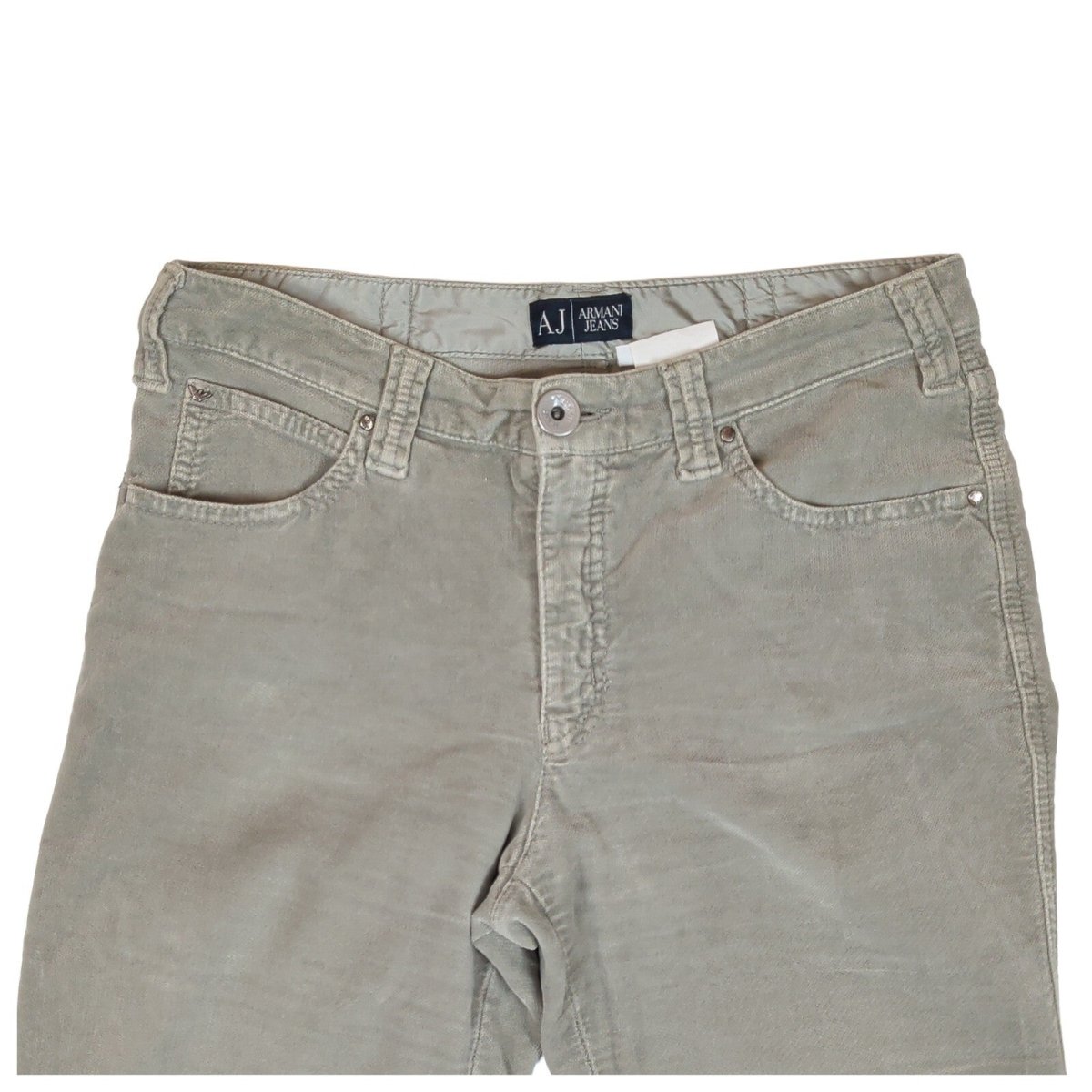 Armani Jeans AJ Women’s Trousers W29 Grey Cotton Stretch Straight Leg – product photo 3 | RewearableUK