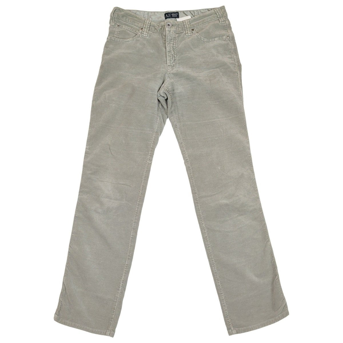 Armani Jeans AJ Women’s Trousers W29 Grey Cotton Stretch Straight Leg – product photo 1 | RewearableUK