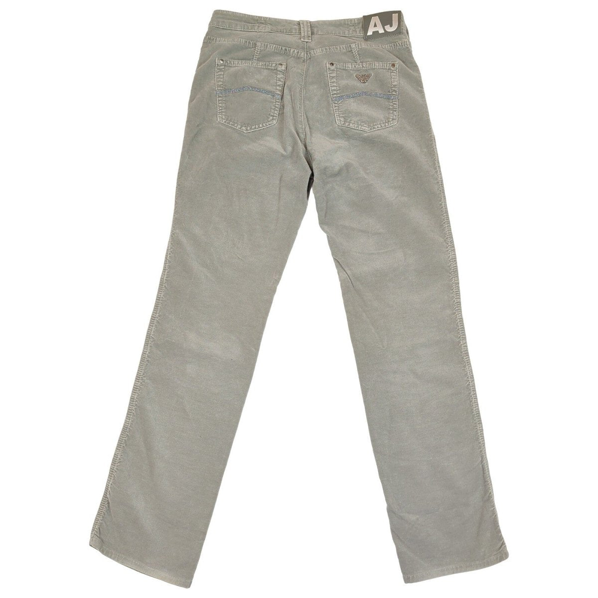 Armani Jeans AJ Women’s Trousers W29 Grey Cotton Stretch Straight Leg – product photo 2 | RewearableUK
