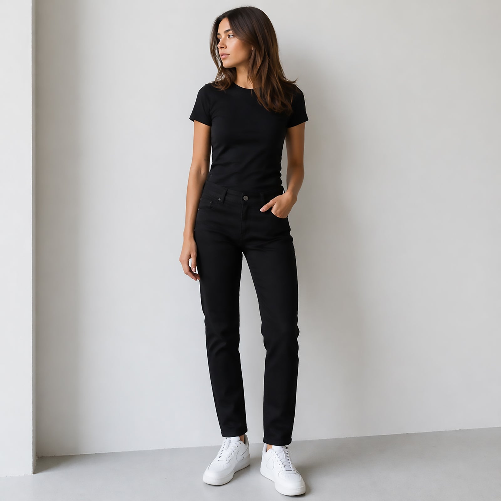 Armani Jeans Black Slim Straight Jeans W28 Womens Stretch Denim by Armani Jeans – JEANS | RewearableUK