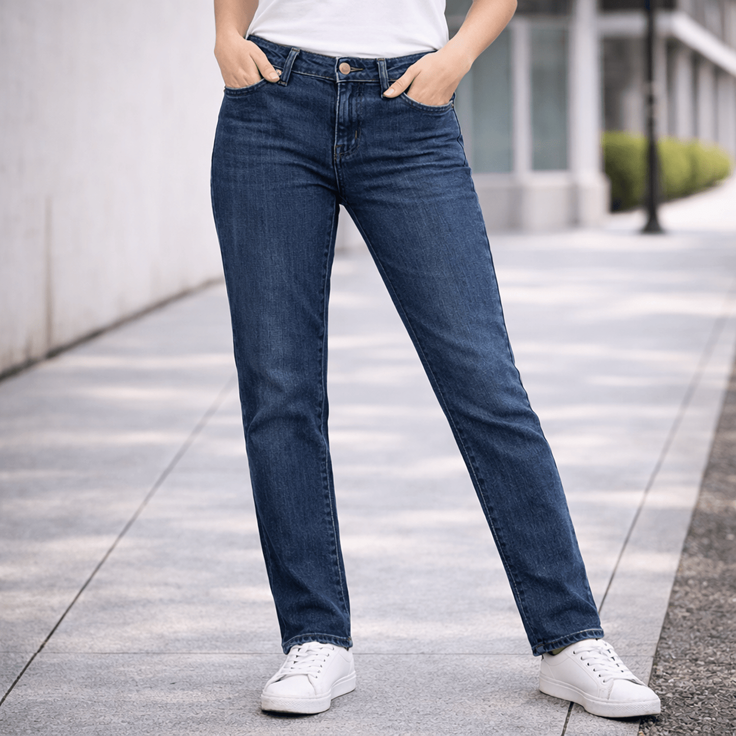 Armani Jeans Blue Slim Fit Stretch Denim Womens W29 L29 by Armani Jeans – trousers | RewearableUK