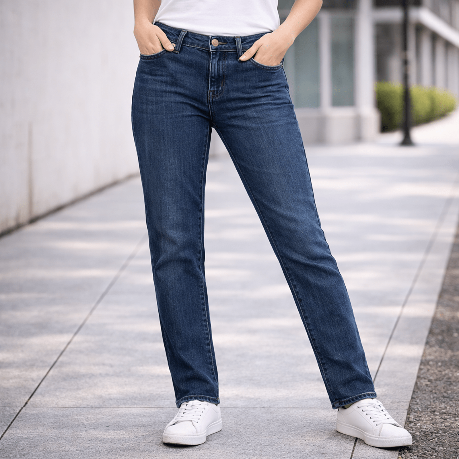Armani Jeans Blue Slim Fit Stretch Denim Womens W29 L29 by Armani Jeans – trousers | RewearableUK