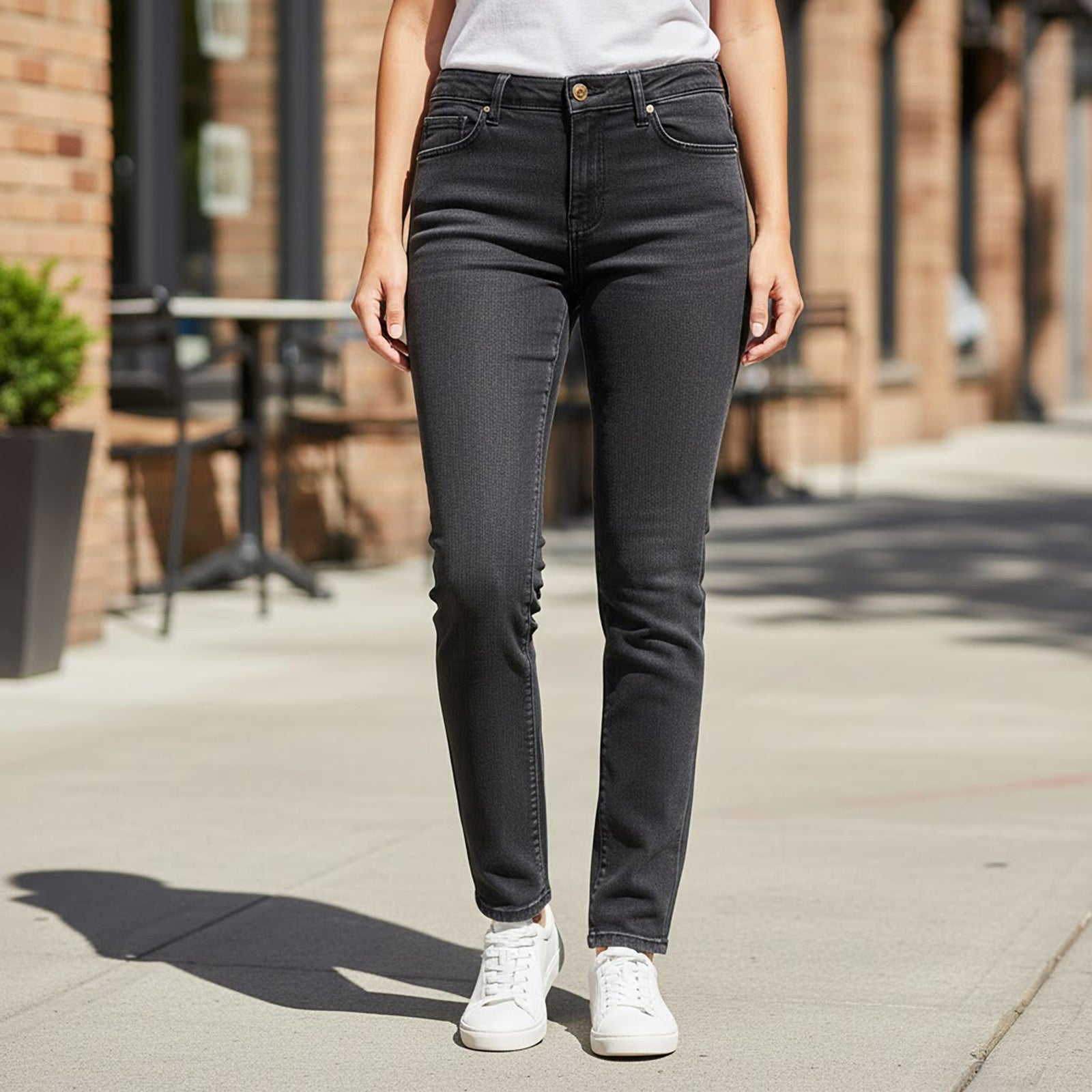 Armani Jeans Magnolia Straight Leg Black | Women's W27 by Armani Jeans – JEANS | RewearableUK